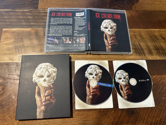 Ice Cream Man (Blu ray/DVD, Vinegar Syndrome, 90’s Horror, OG Slipcover)