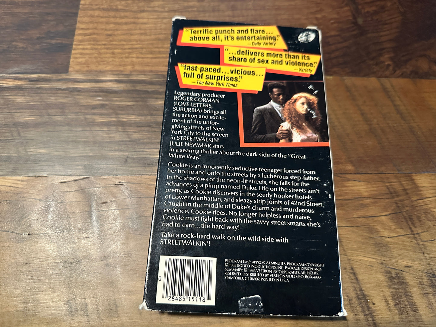 Streetwalkin VHS-Vestron Video-Unrated Edition-80’s Classic-