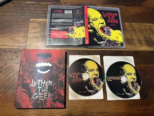 Luther the Geek Blu ray/DVD-Vinegar Syndrome-2 Disc-80’s Classic-Slipcover-