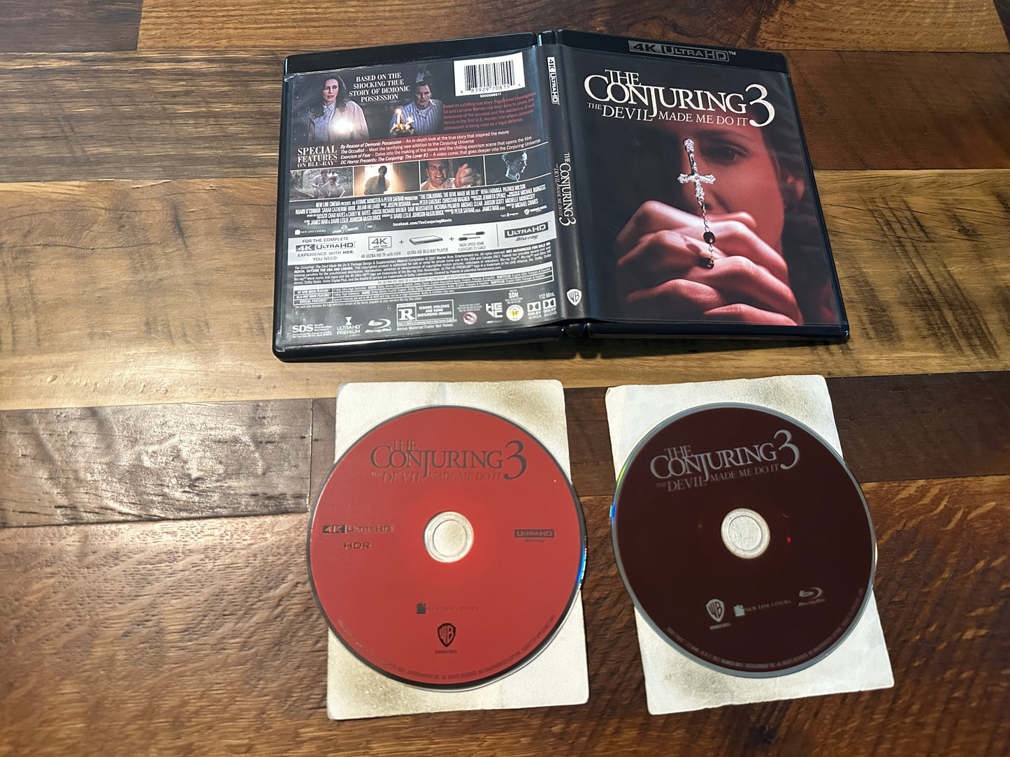 The Conjuring 3 (4K Ultra HD/Blu ray, Warner Bros, 2 Disc, No Digital)
