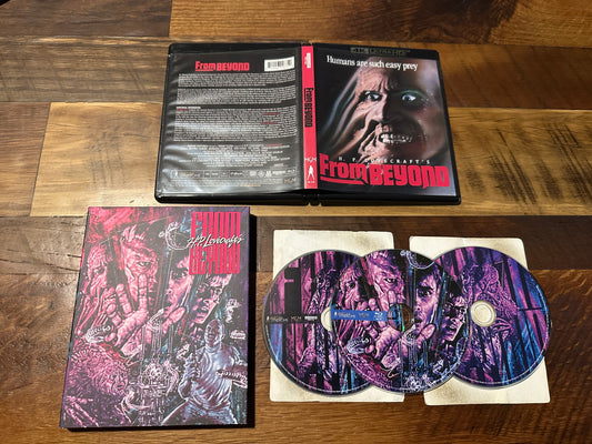 From Beyond (4K Ultra HD/Blu ray, Vinegar Syndrome, 3 Disc, Slipcover)