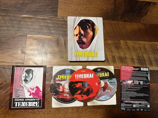 Tenebrae (Blu ray/DVD/CD, Synapse Film, Steelbook, 3 Disc)
