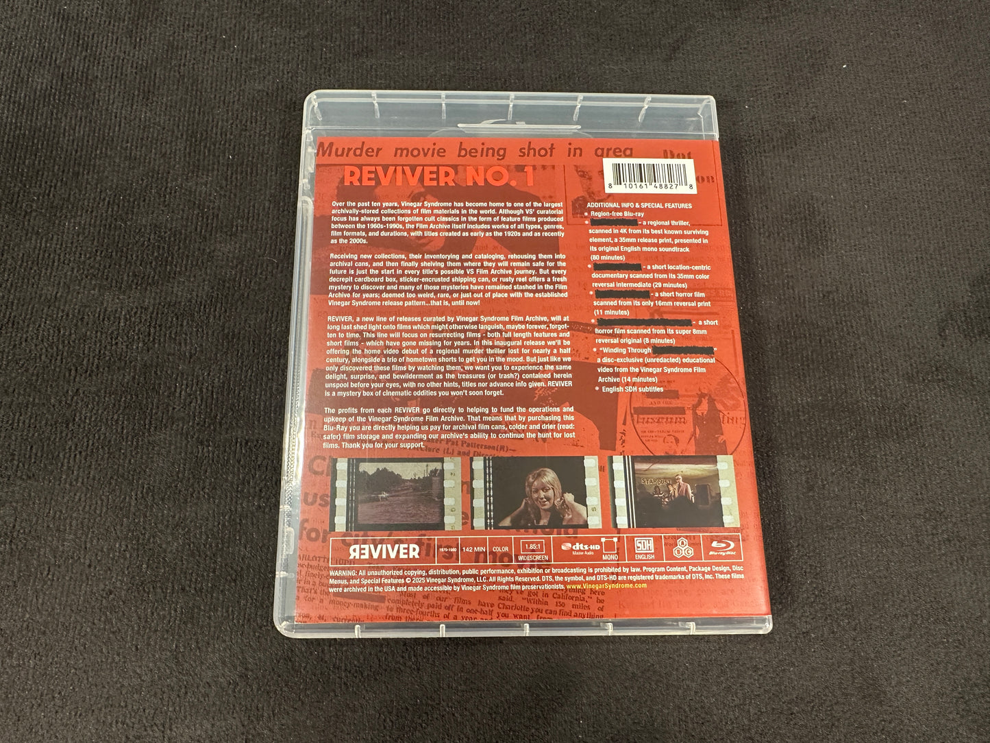 Reviver 1 One (Blu ray, Vinegar Syndrome Partner Label, Slipcover)