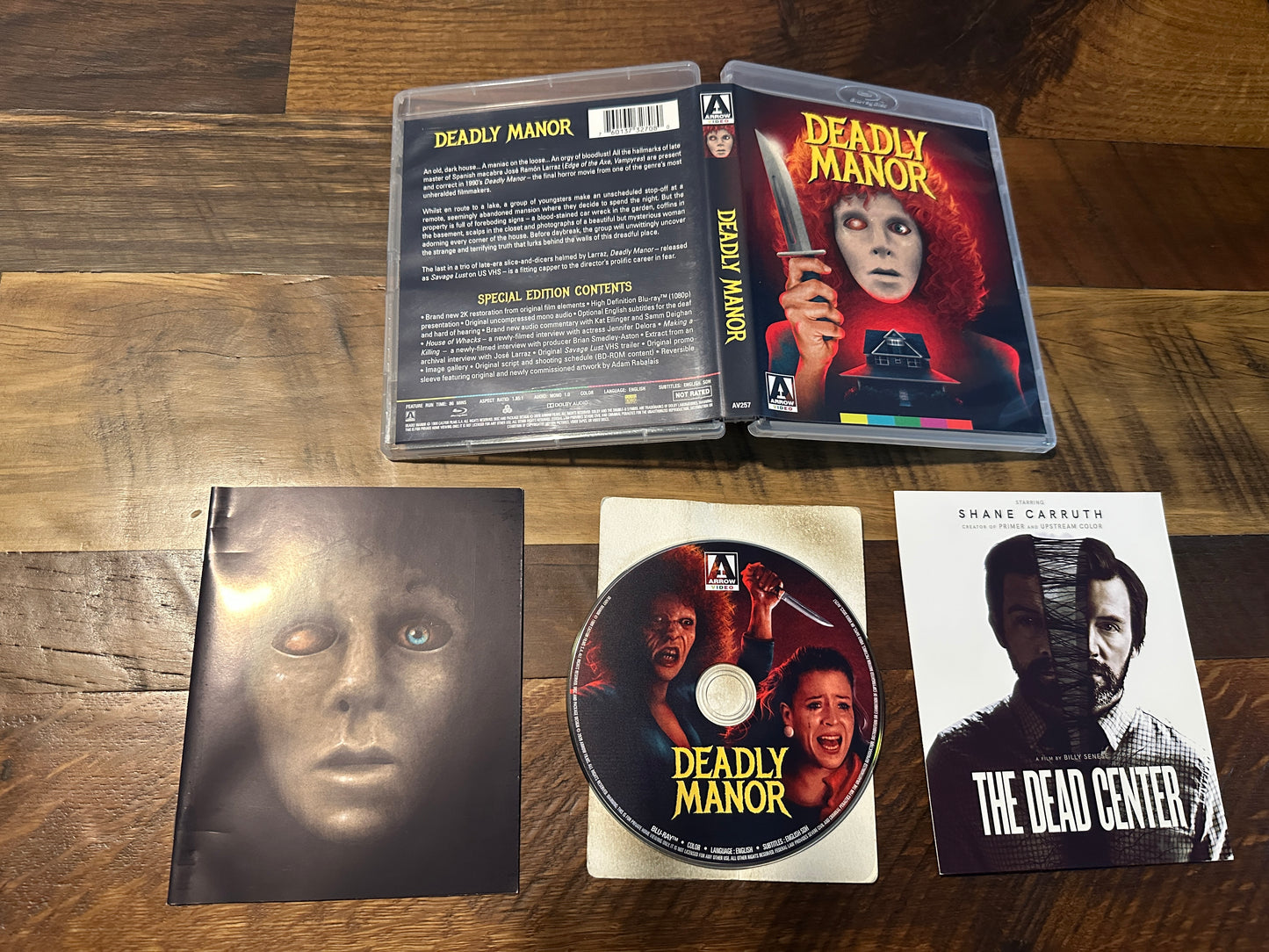 Deadly Manor (Blu ray, Arrow Video, Booklet, 80’s Horror Classic)