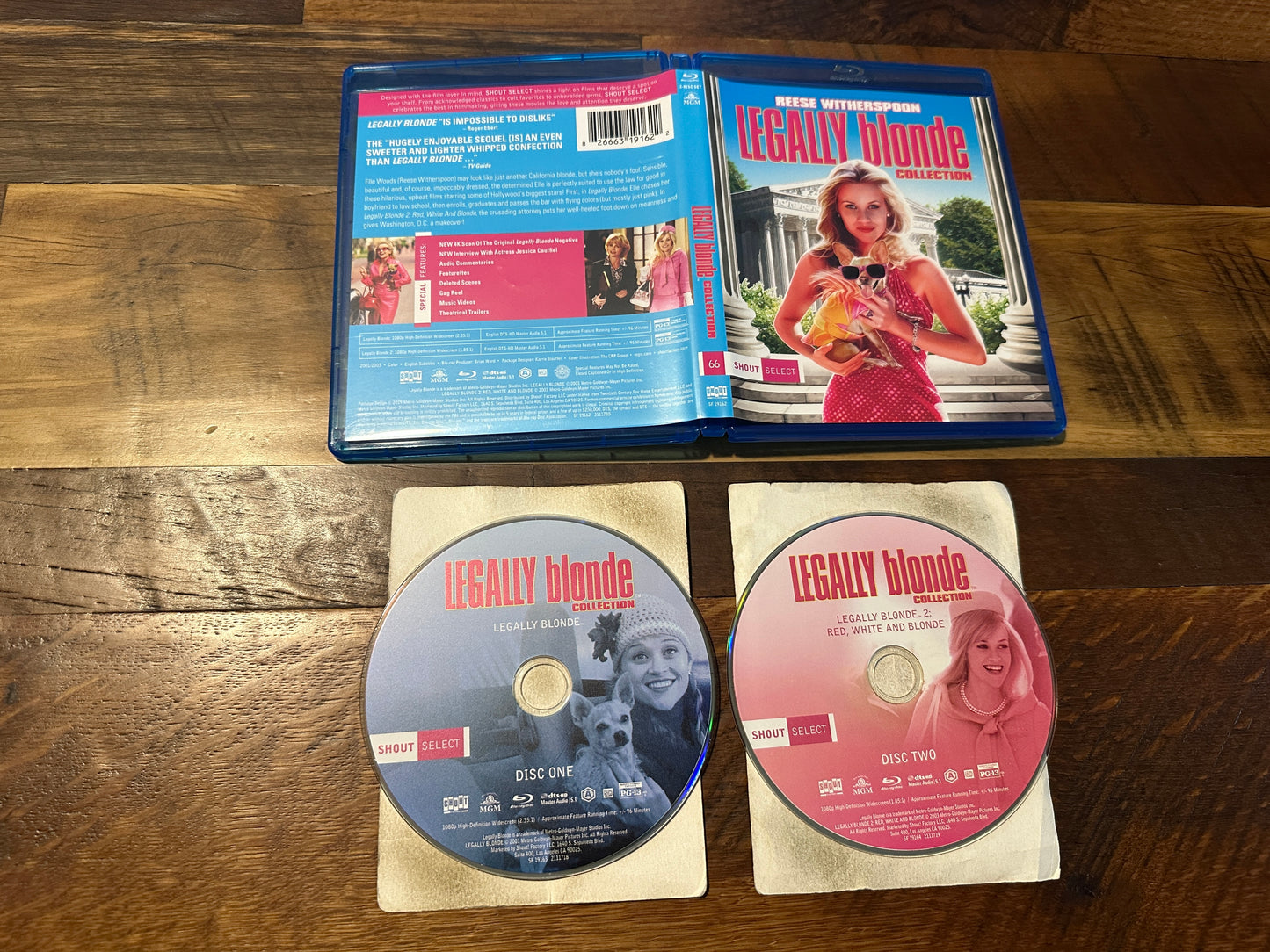 Legally Blonde Collection (Blu ray, Shout Factory, 2 Movies, Reese Witherspoon)