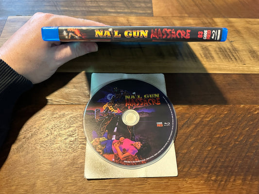 Nail Gun Massacre Blu ray-Code Red-80’s Classic Horror-Widescreen