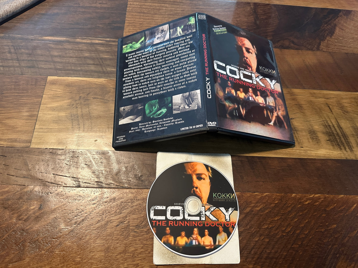 Cocky The Running Doctor (DVD-R, Sickening Gore Production, ONLY 10 Made, Very Rare)