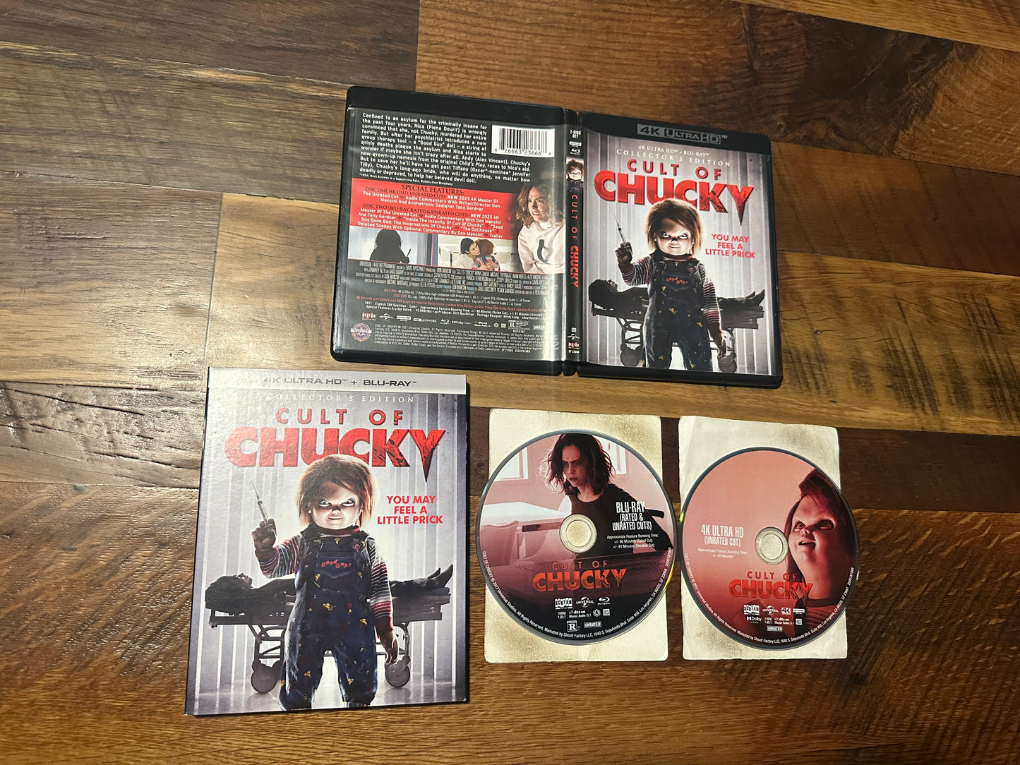 Cult Of Chucky (4K Ultra HD/Blu ray, Collector’s Ed, Slipcover, 2 Disc)