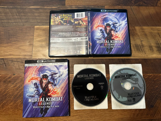 Mortal Kombat Legends Battle Of The Realms 4K Ultra HD/Blu ray-Slipcover-No Dig