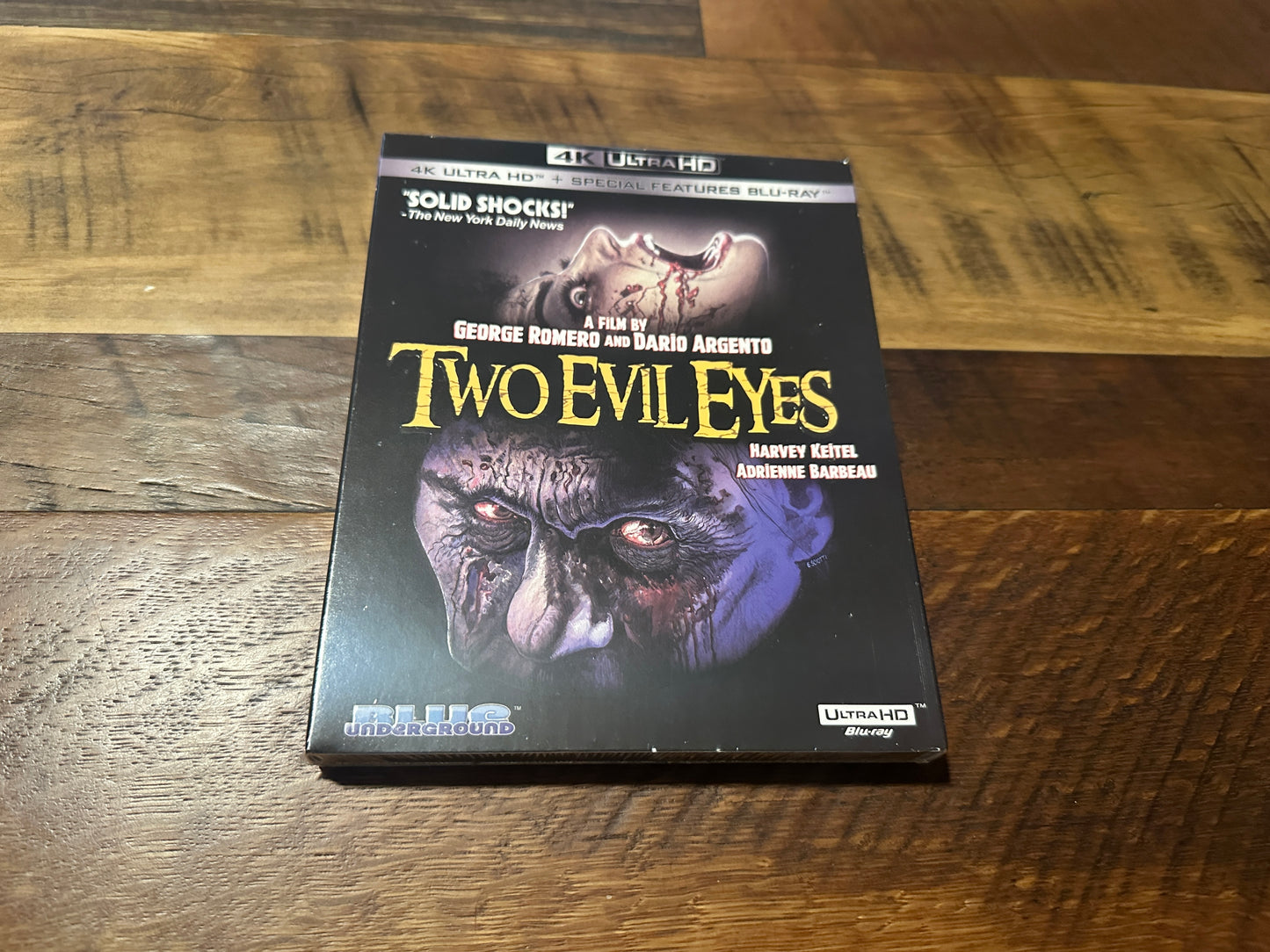 Two Evil Eyes (4K Ultra HD, Blue Underground, 90's Horror, Slipcover, NEW)