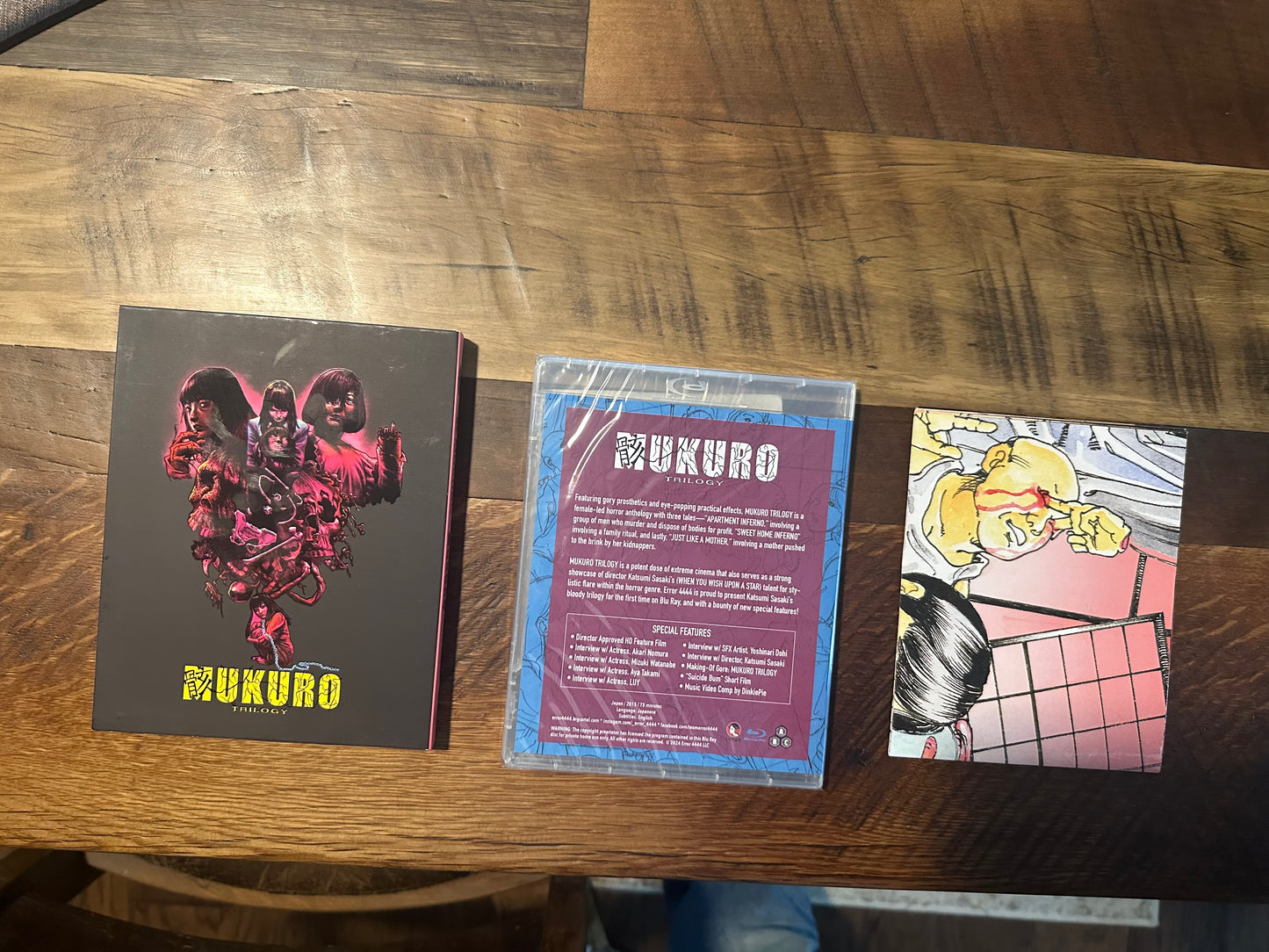 Mukuro Trilogy Blu ray-Error 4444-Slipcover-Obscure-Poster-NEW/Sealed-