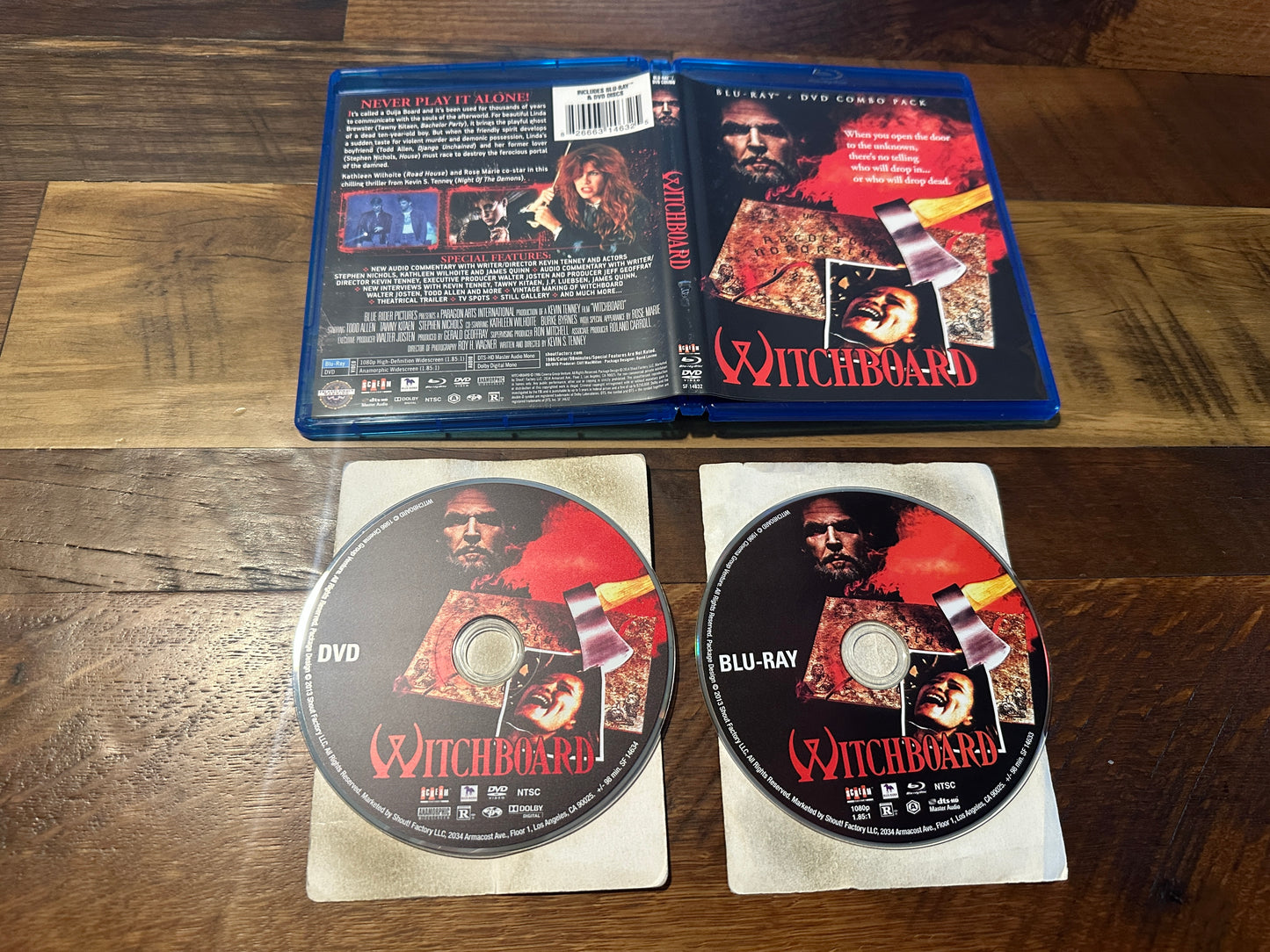 Witchboard (Blu ray/DVD, Scream Factory, 80’s Classic Horror, Widescreen)
