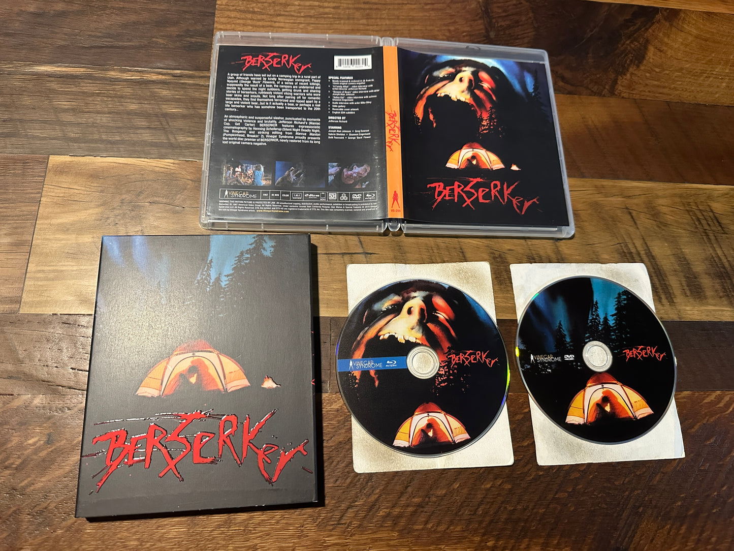 Berserker Blu ray*Vinegar Syndrome*OOP Slipcover*80's Horror Classic*