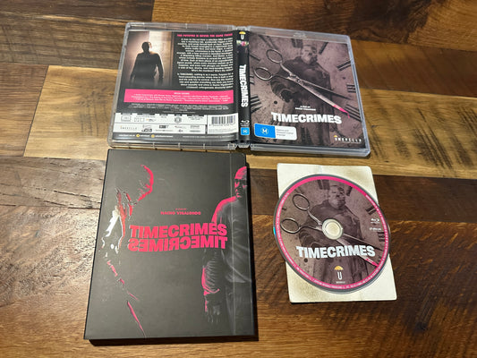 Timecrimes (Blu ray, Umbrella Entertainment, Limited Ed Slipcover, Region B)