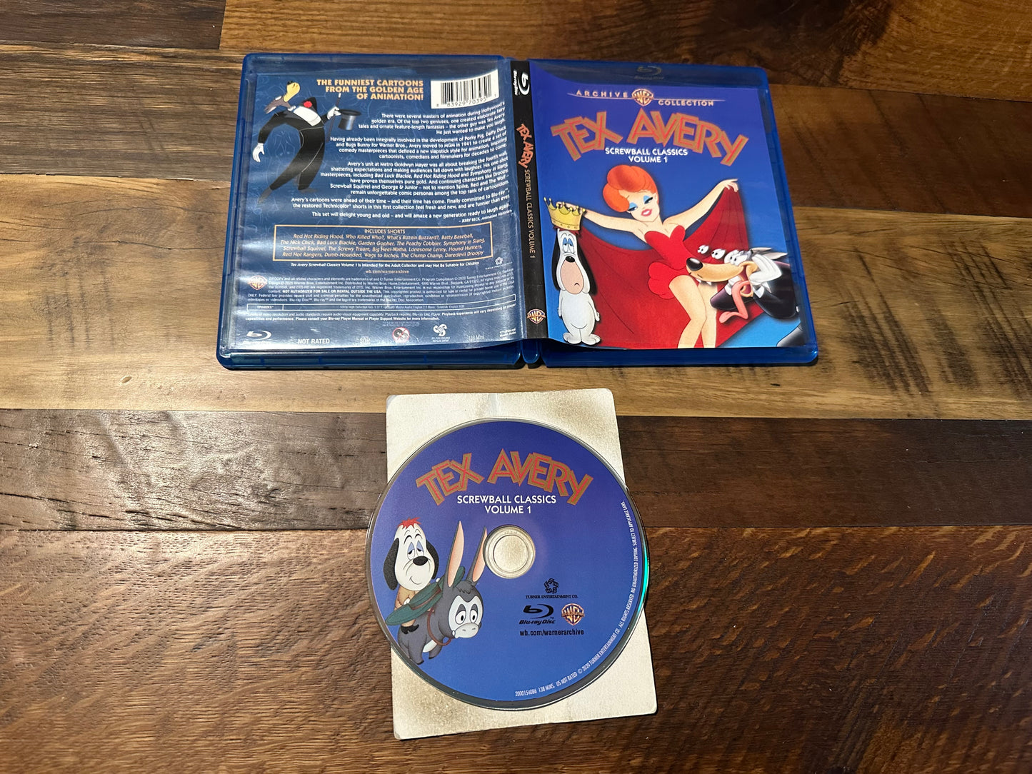 Tex Avery Screwball Classics Volume 1 Blu ray-WB Archive Collection-