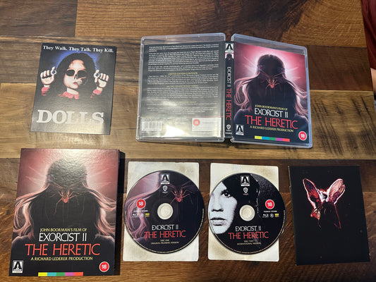 Exorcist II The Heretic Blu ray-Arrow Video-Limited Ed-Slipcover-Region B