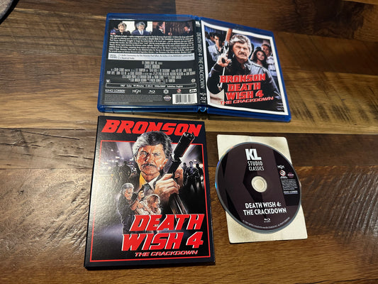 Death Wish 4 Blu ray-Kino Lorber-Charles Bronson-Slipcover-80’s Classic