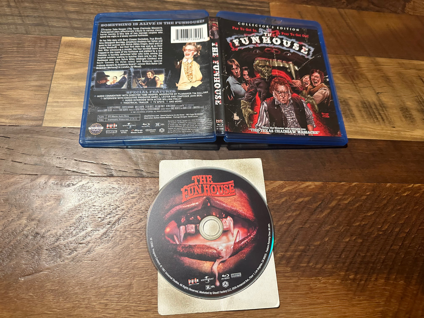 The Funhouse Blu ray-Scream Factory-Collector’s Edition-80’s