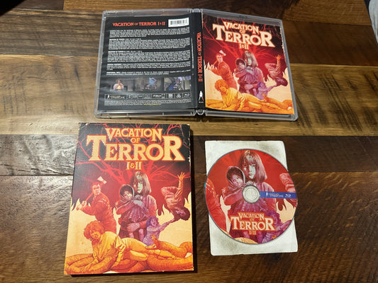 Vacation Of Terror I & II (Blu ray, Vinegar Syndrome, Slipcover, Horror Classic)