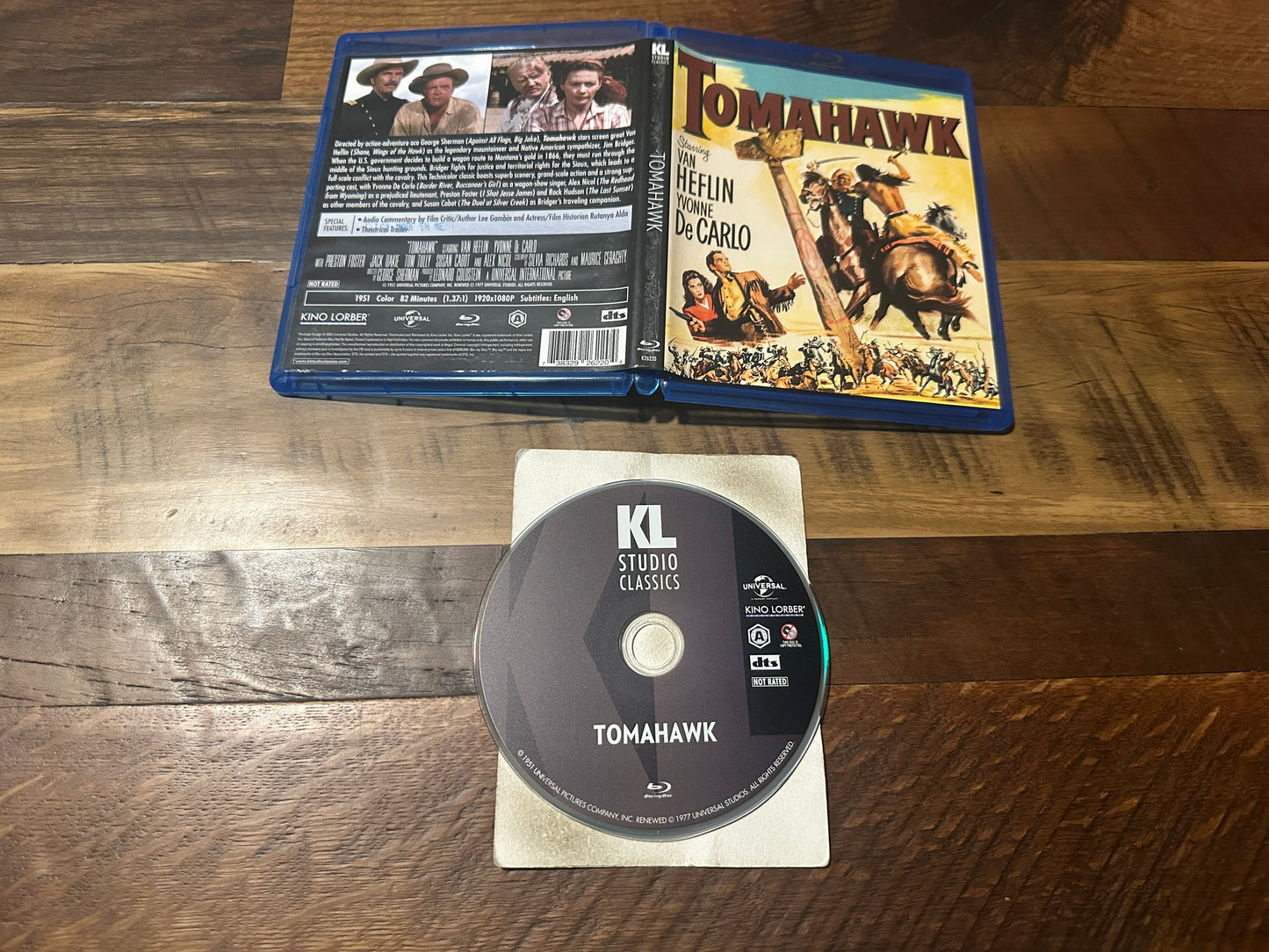 Tomahawk (Blu ray, Kino Lorber, Van Heflin 50’s Classic)