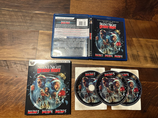 Silent Night Deadly Night Collection Blu ray-Vestron-Slipcover-No Digital