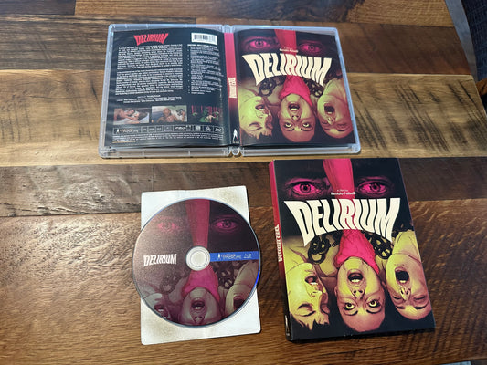 Delirium 1972 Blu ray-Vinegar Syndrome-Slipcover-Horror Classic-