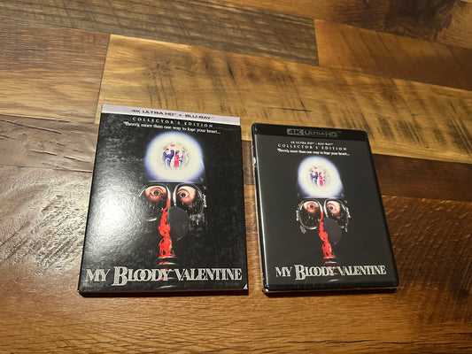 My Bloody Valentine (4K Ultra HD/ Blu ray, Scream Factory, Slipcover, NEW)