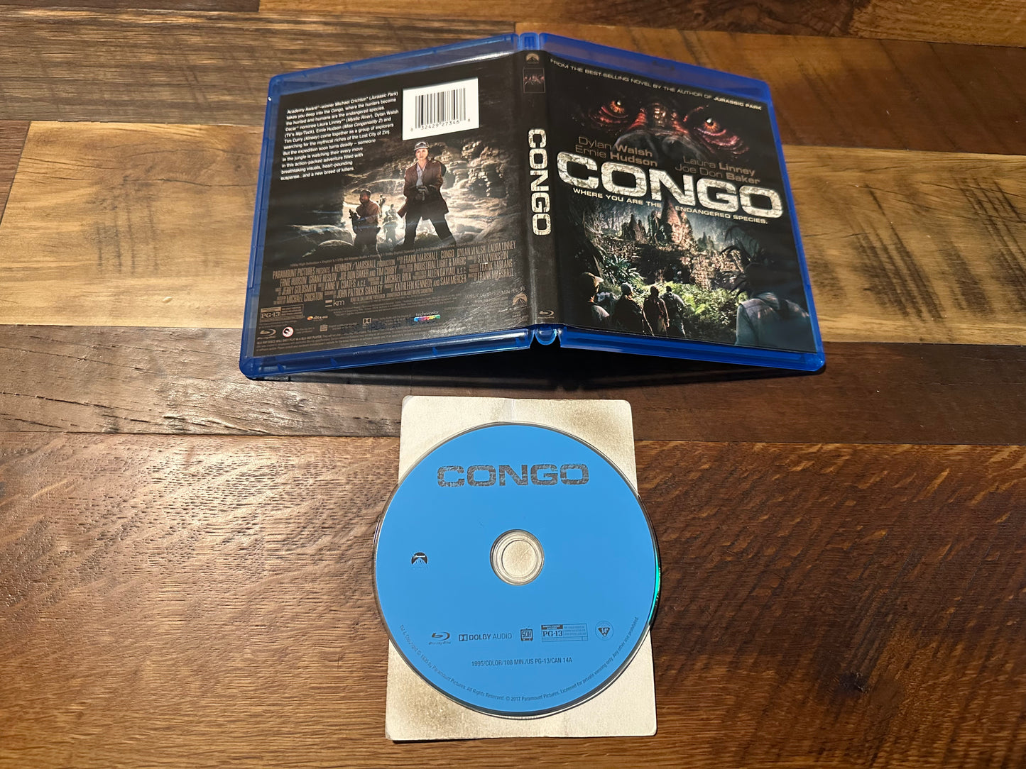 Congo 1995 Blu ray-Paramount-Widescreen-Classic-Laura Linney-