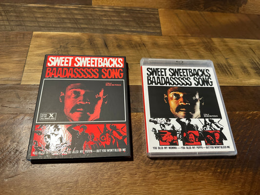 Sweet Sweetbacks Baadasssss Song (Blu ray, Vinegar Syndrome, Slip, NEW)