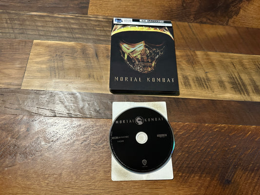 Mortal Kombat (4k Ultra HD/Blu ray, Steelbook, Warner Bros, 2 Disc, No Digital)