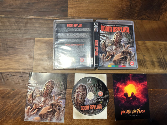 Doom Asylum (Blu ray, Arrow Video-m, 80’s Horror, Region Free, Rare Booklet)