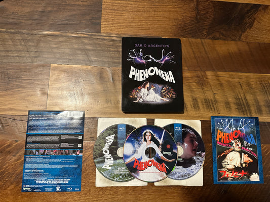 Phenomena (Blu ray/CD, Synapse Film, Steelbook, 3 Disc, Dario Argento)
