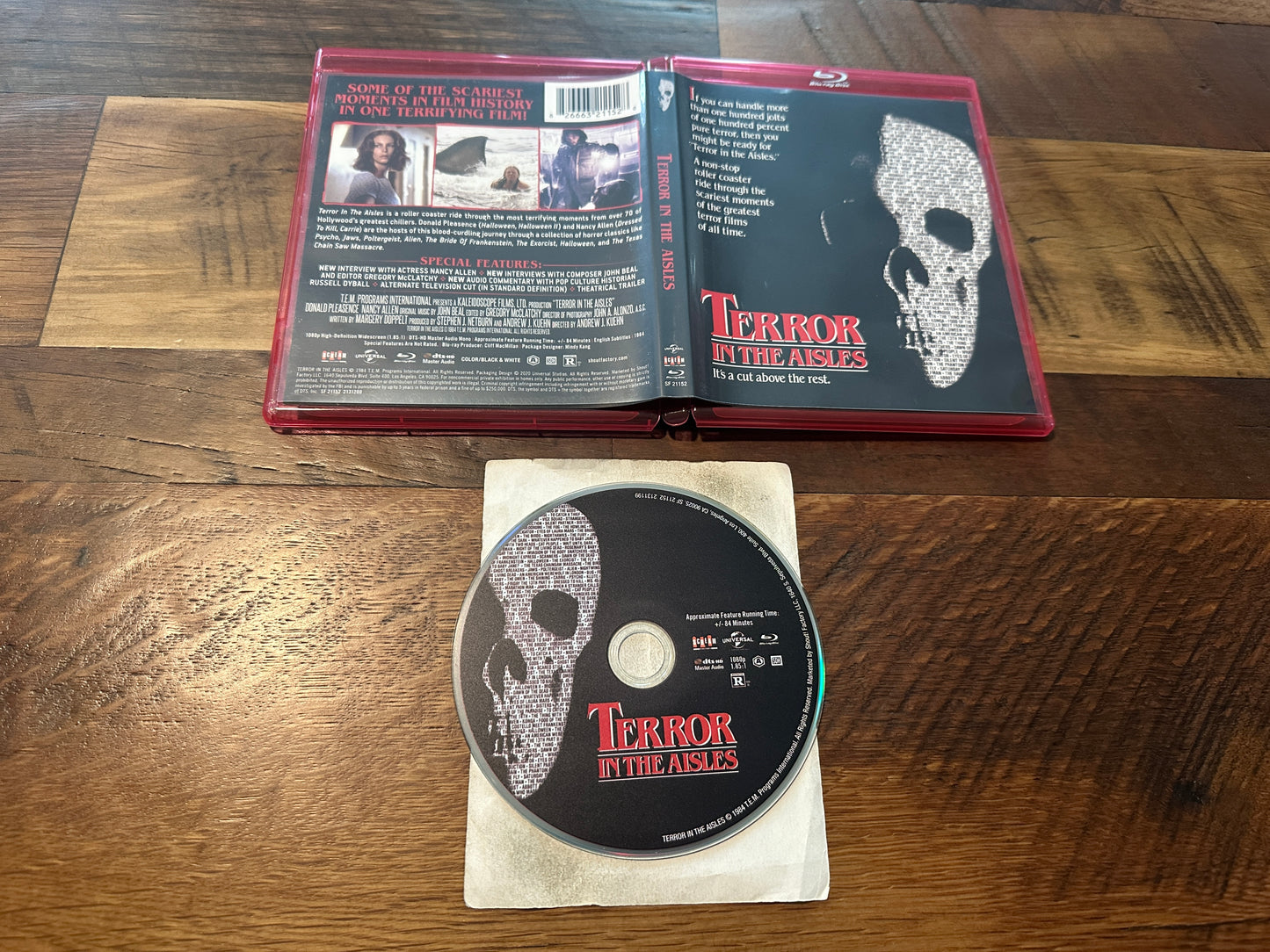 Terror In The Aisles (Blu ray, Scream Factory, 80’s Horror Classic)