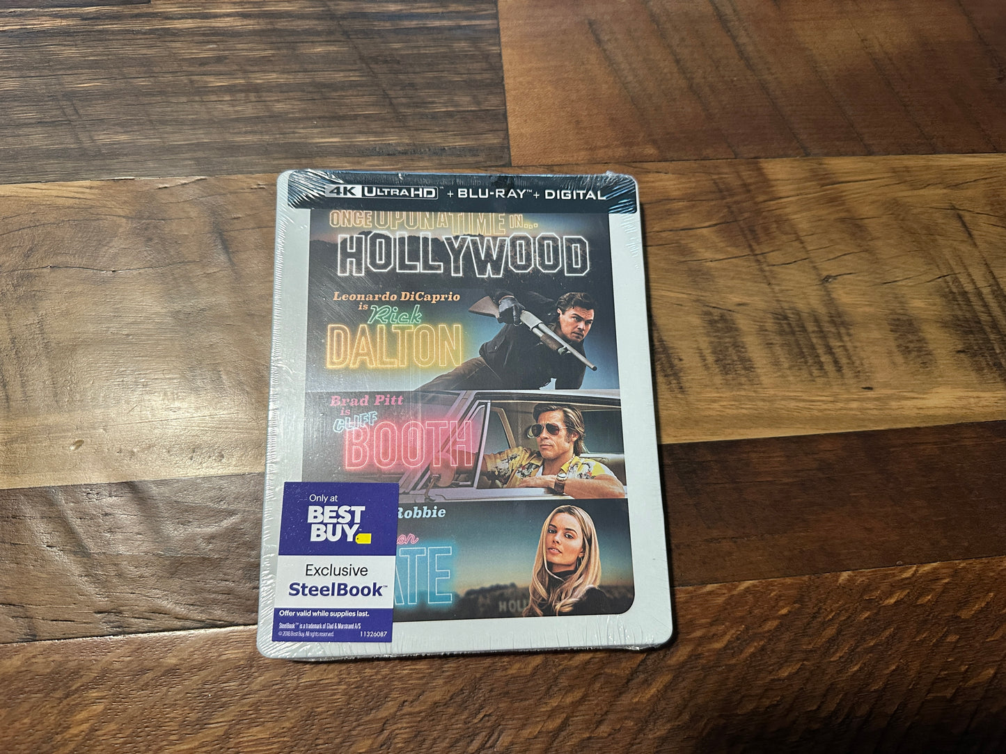 Once Upon A Time In Hollywood (4K Ultra HD/Blu ray, Steelbook, NEW)