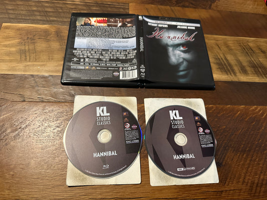 Hannibal (4K Ultra HD/Blu ray, Kino Lorber, 2001 Horror, Anthony Hopkins)