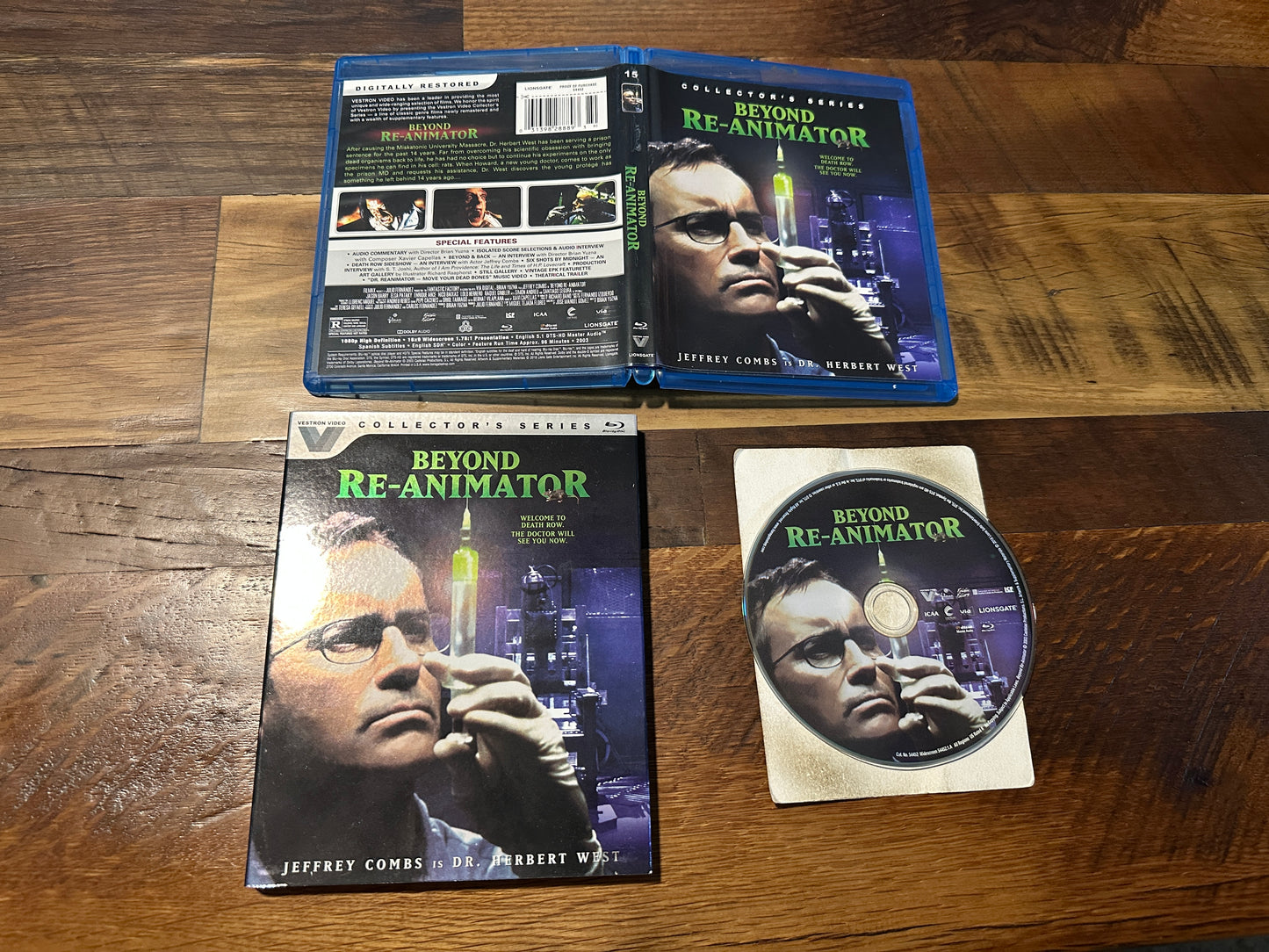 Beyond Re-Animator (Blu ray, Vestron Video, Slipcover, Collector)