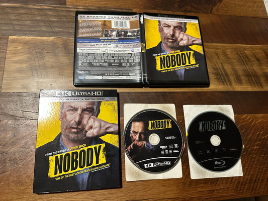 Nobody 4K Ultra HD/Blu ray-Universal-Slipcover-2 Disc-No Digital-