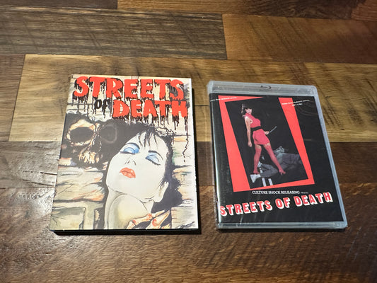 Streets of Death (Blu ray, Vinegar Syndrome Partner Label, Slip, NEW)