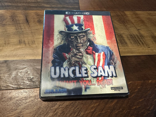 Uncle Sam (4K Ultra HD, Blue Underground, Lenticular Slipcover, NEW)