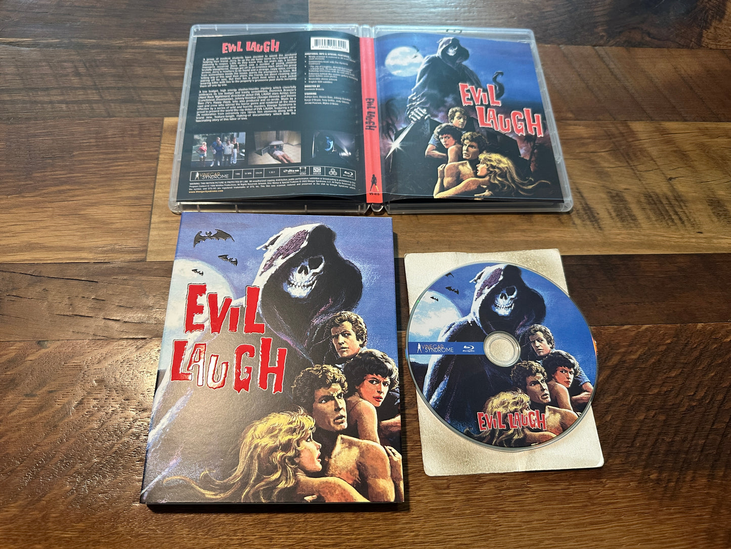 Evil Laugh (Blu ray, Vinegar Syndrome, Slipcover, 80’s Horror)