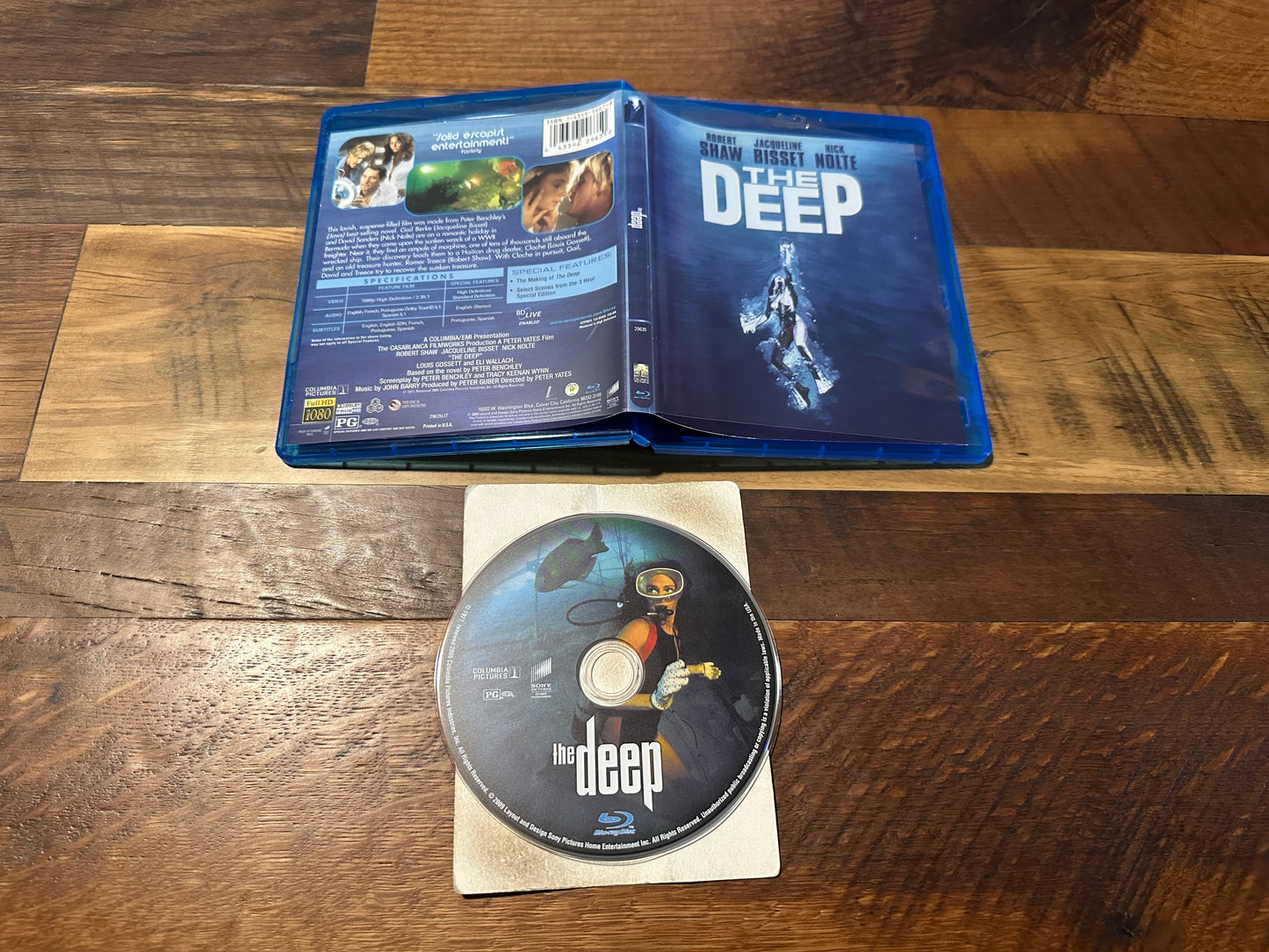 The Deep (Blu ray, Sony Pictures, 2009 Classic, Widescreen, OOP)