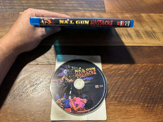 Nail Gun Massacre Blu ray-Code Red-80’s Classic Horror-Widescreen