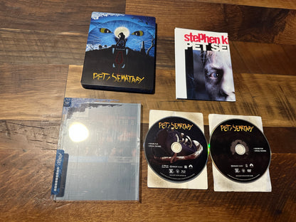 Pet Sematary (Blu ray/DVD, Mondo Steelbook, Slipcover-2 Disc)