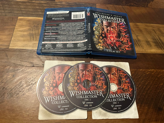 Wishmaster Collection (Blu ray, Vestron Video, 3 Disc, Classic Horror)