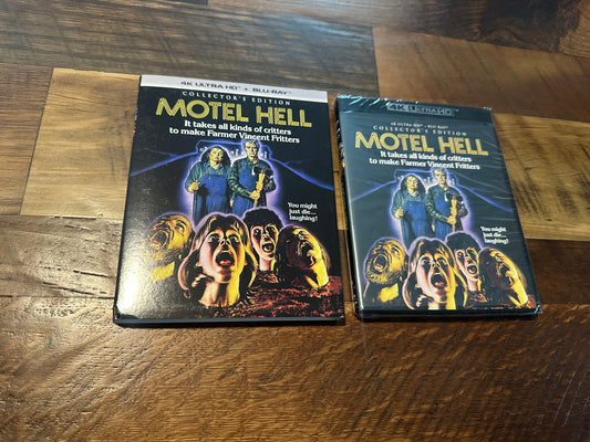 Motel Hell (4K Ultra HD/Blu ray, Scream Factory, Slipcover, Collector’s Ed, NEW)