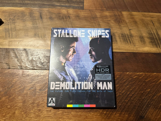 Demolition Man (4K Ultra HD, Arrow Video, Limited Edition, Stallone, NEW)