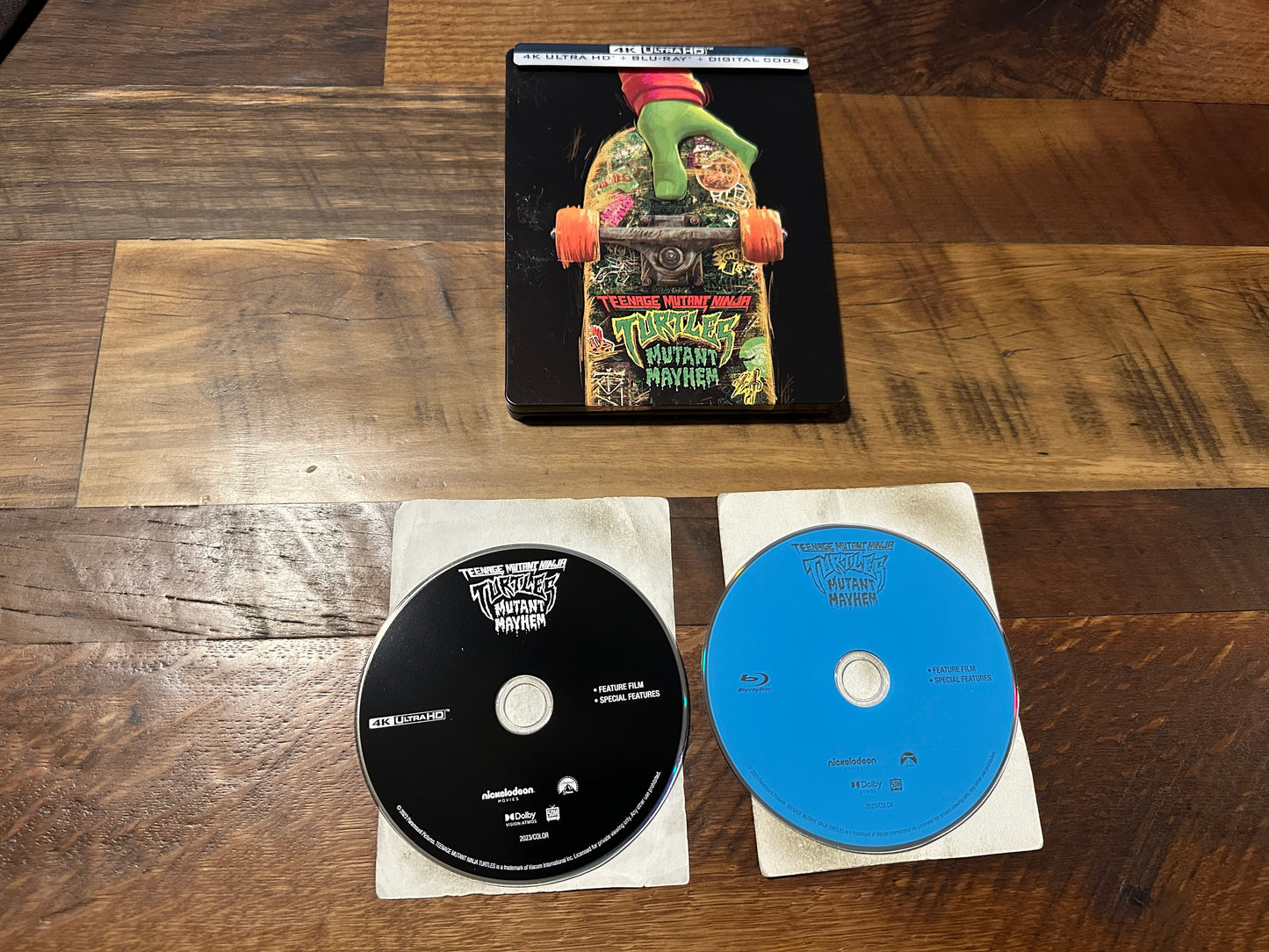 Teenage Mutant Ninja Turtles Mutant Mayhem (4K Ultra HD, Steelbook, No Dig)