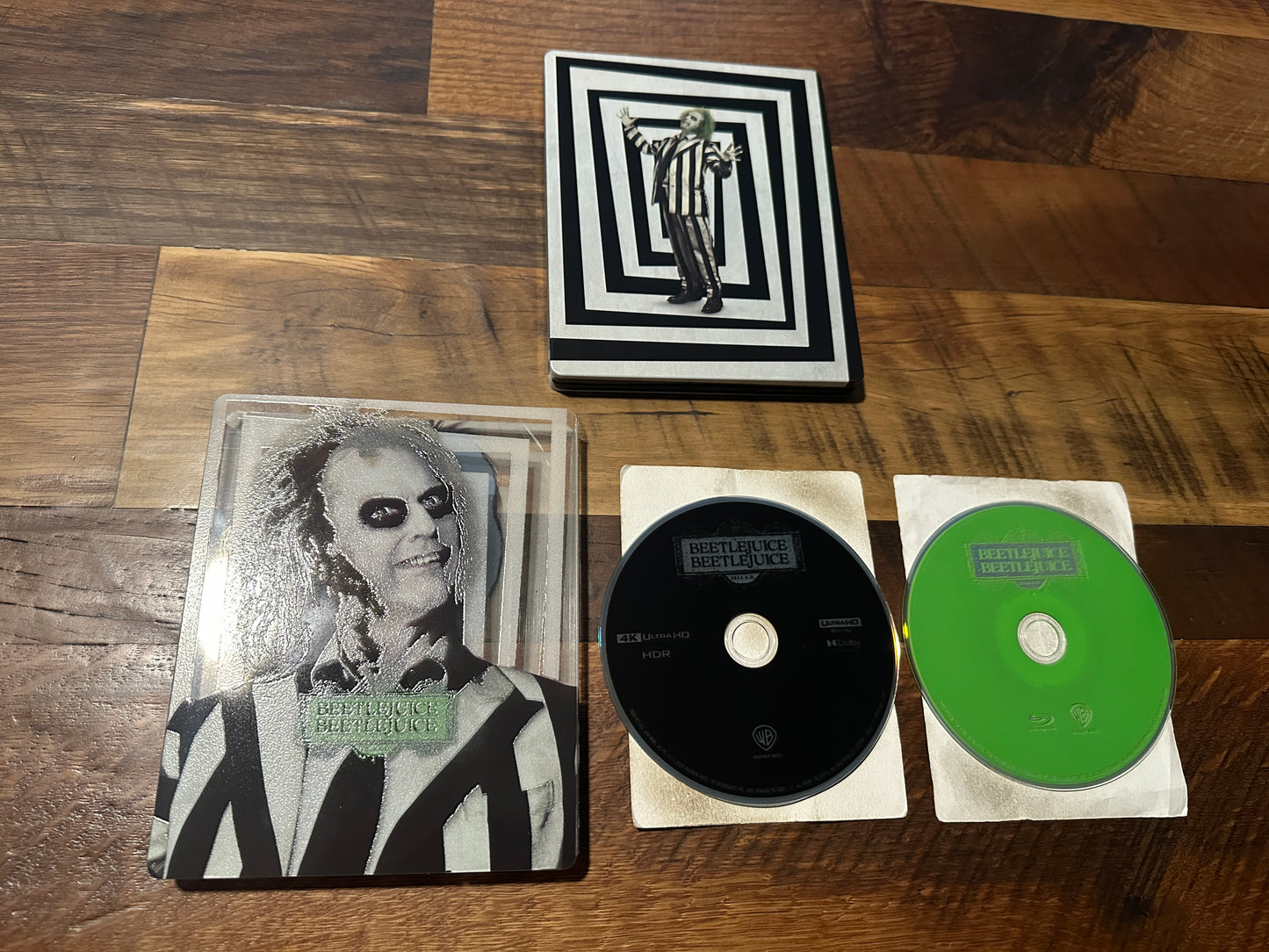 Beetlejuice Beetlejuice (4K Ultra HD/Blu rays, Steelbook, Slipcover, No Digital)
