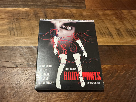 Body Parts (4K Ultra HD, Kino Lorber, Slipcover, 90’s Classic Horror, NEW)