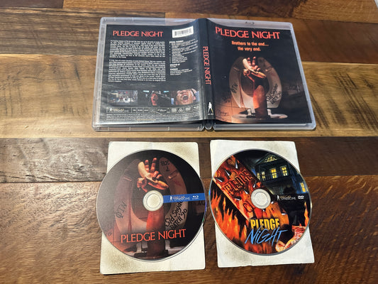 Pledge Night Blu ray/DVD-Vinegar Syndrome-2 Disc-80’s Horror Classic